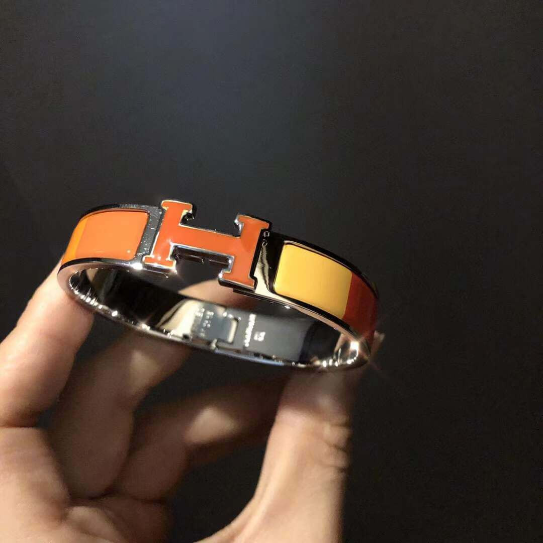 Hermes Narrow Rainbow Clic Clac H Bracelet