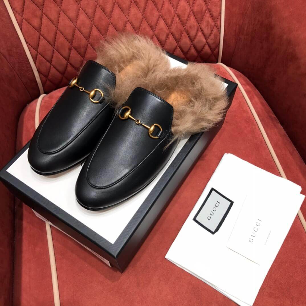 Gucci Princetown Leather Slipper 397749