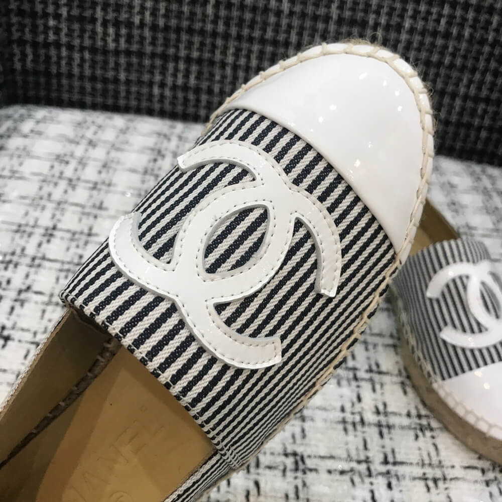 Chanel Tweed & Patent Calfskin Espadrilles G29762