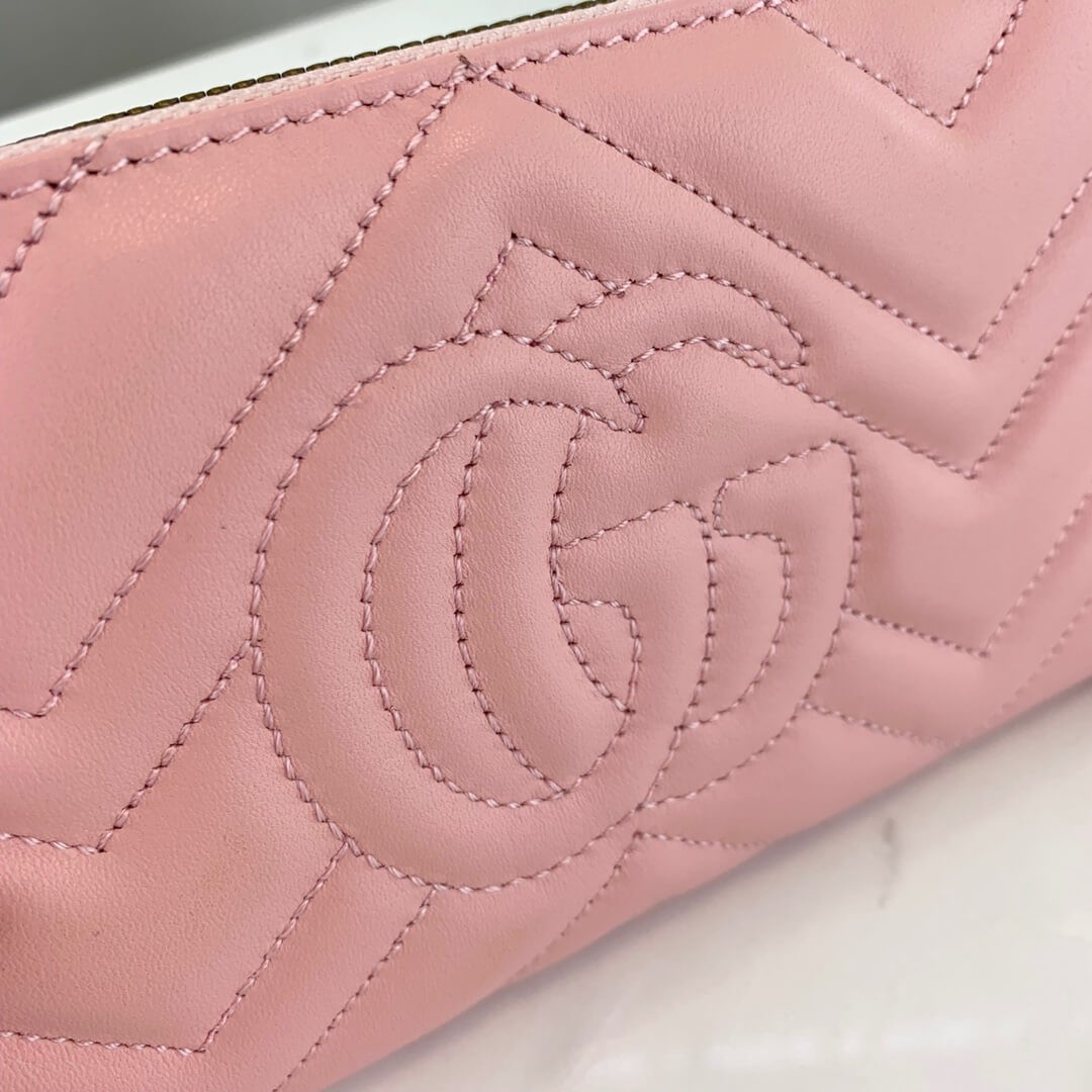 Gucci GG Marmont Zip Around Wallet 443123