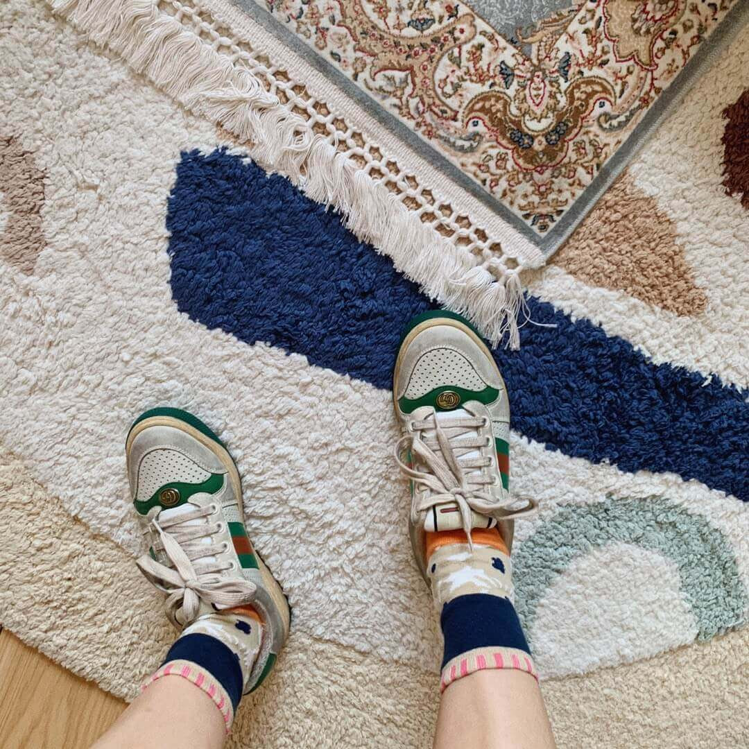 Gucci Screener Dirt Leather Sneaker 570443 Green