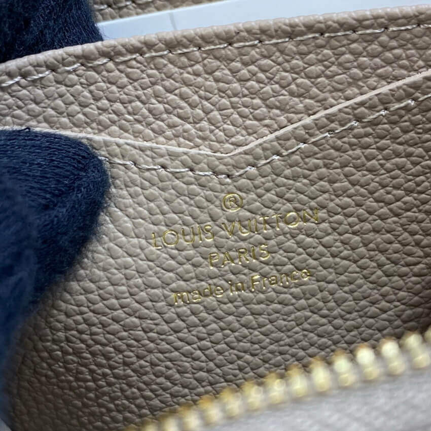 Louis Vuitton Monogram Empreinte Zippy Coin Purse Tourterelle