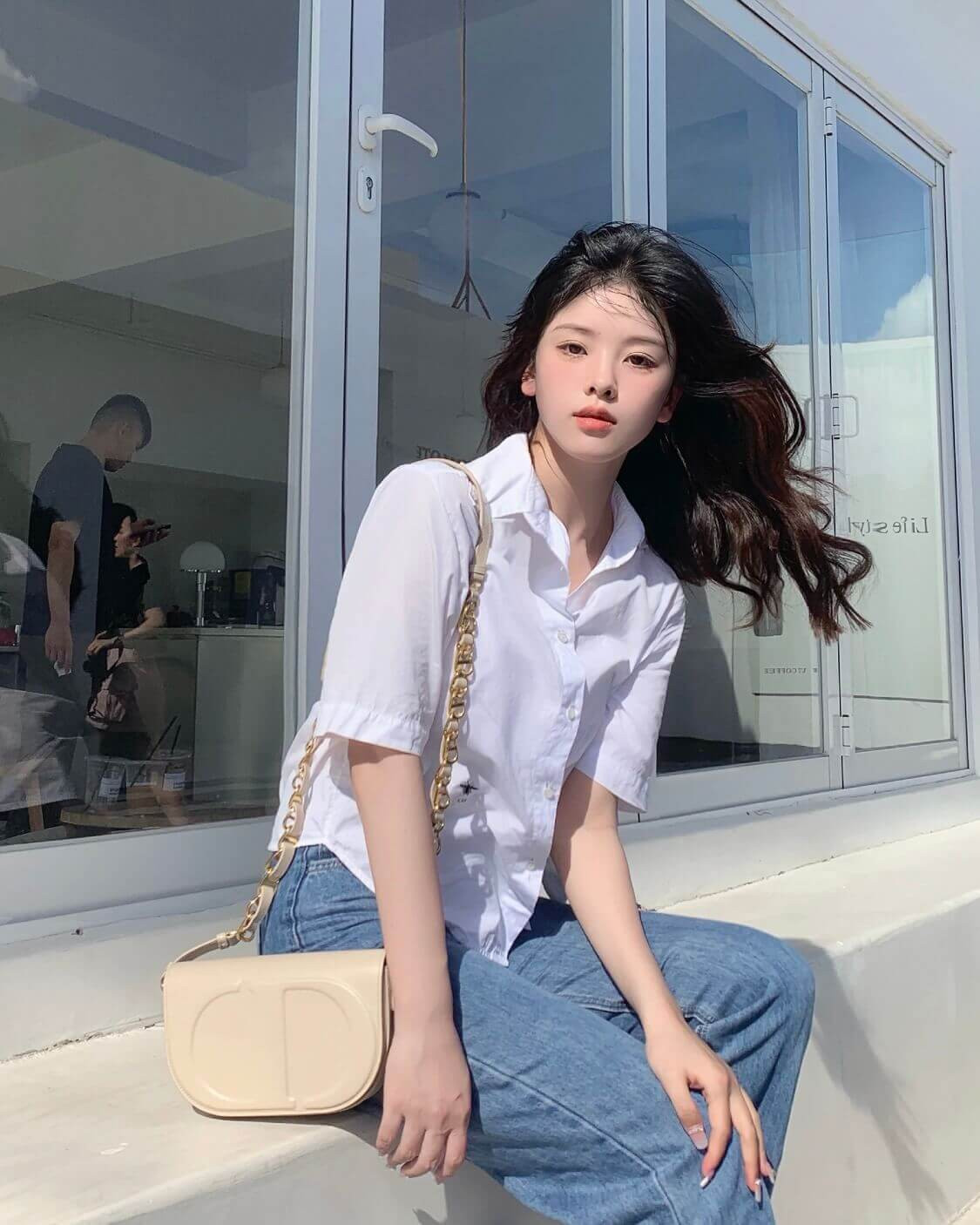 Christian Dior Box Calfskin Signature Bag With Strap M9280