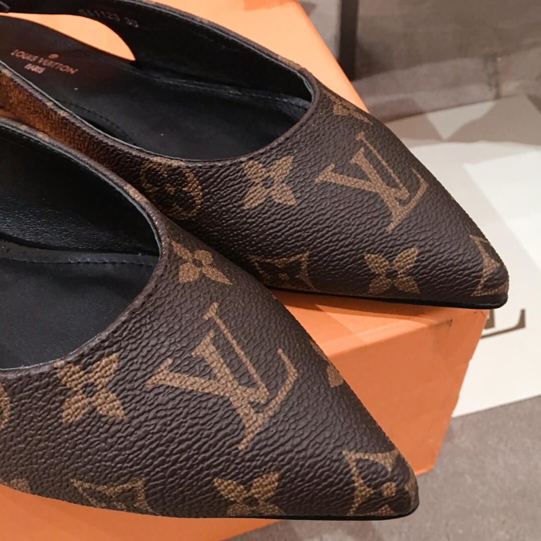 Louis Vuitton Monogram Cherie Slingback Ballerina 1A68AV