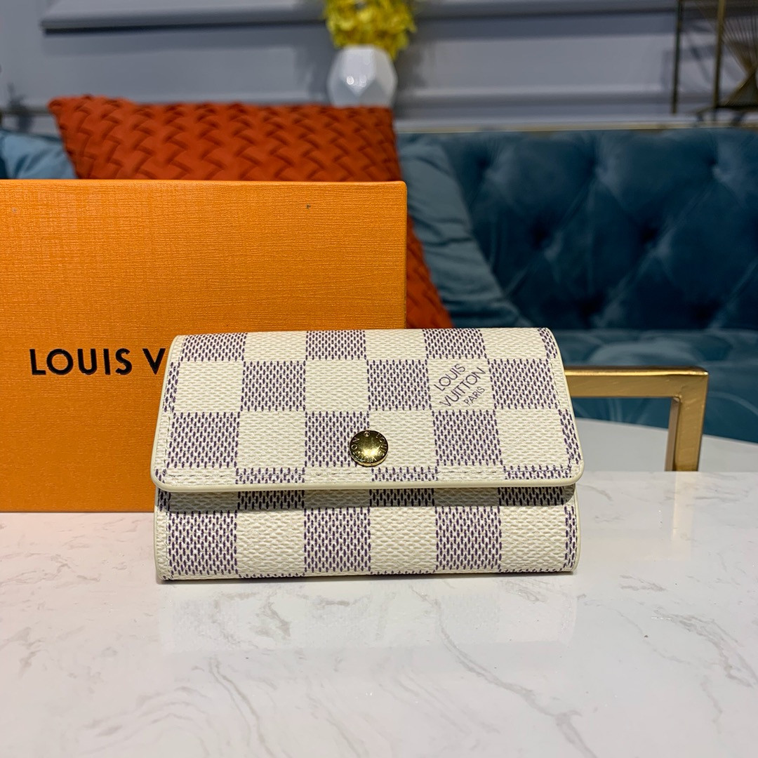 Louis Vuitton Damier Azur 6 Key Holder N61745