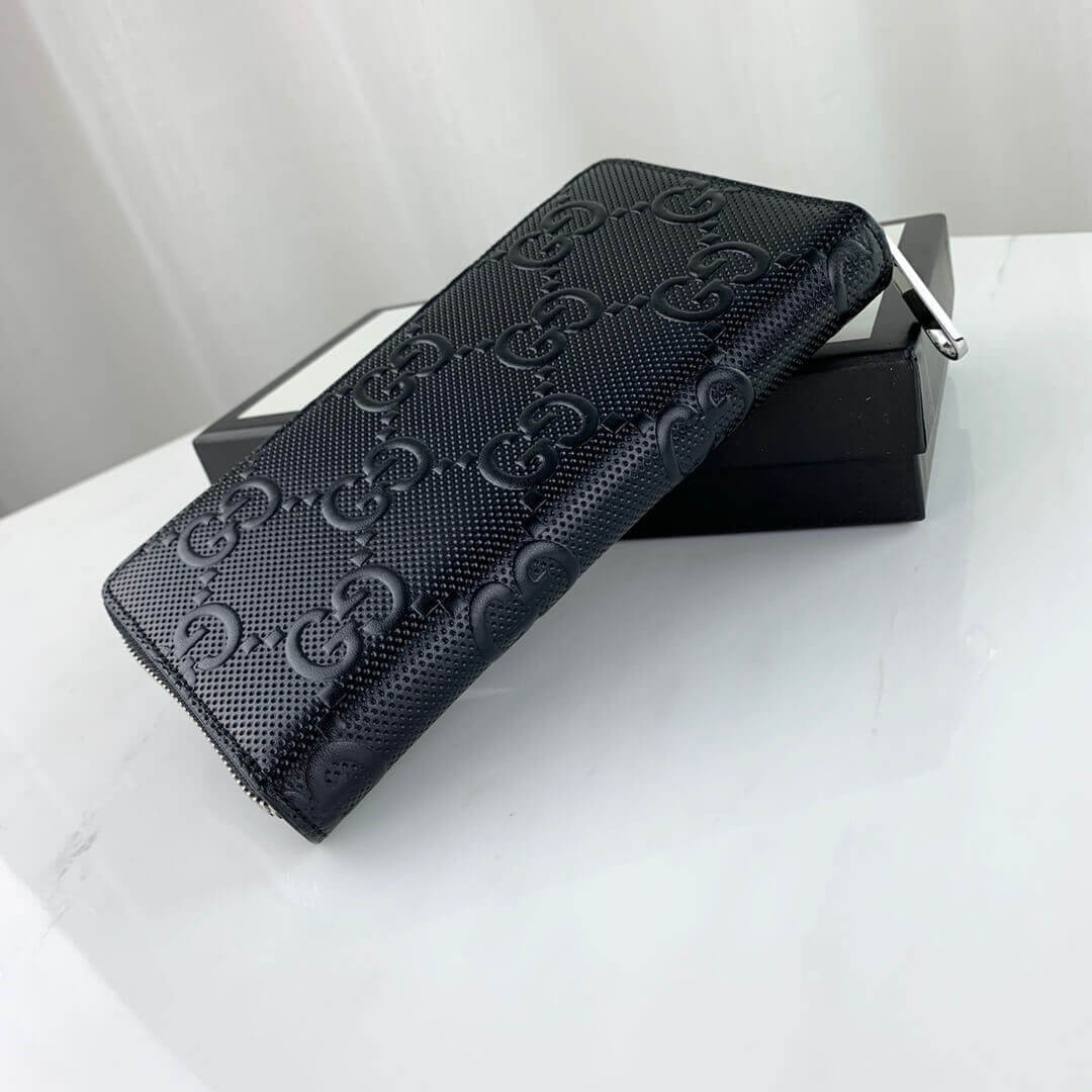Gucci GG Embossed Zip Around Wallet 625558