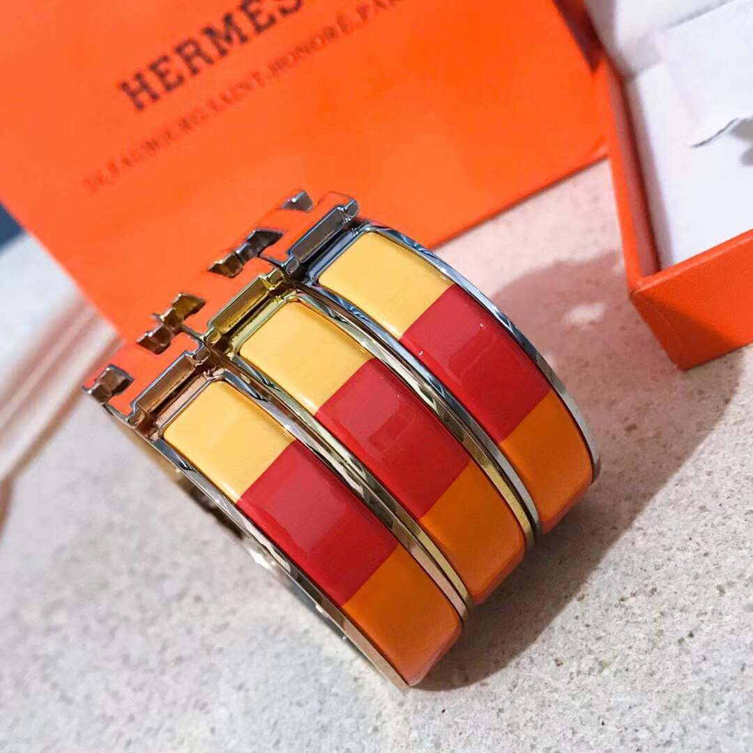 Hermes Narrow Rainbow Clic Clac H Bracelet