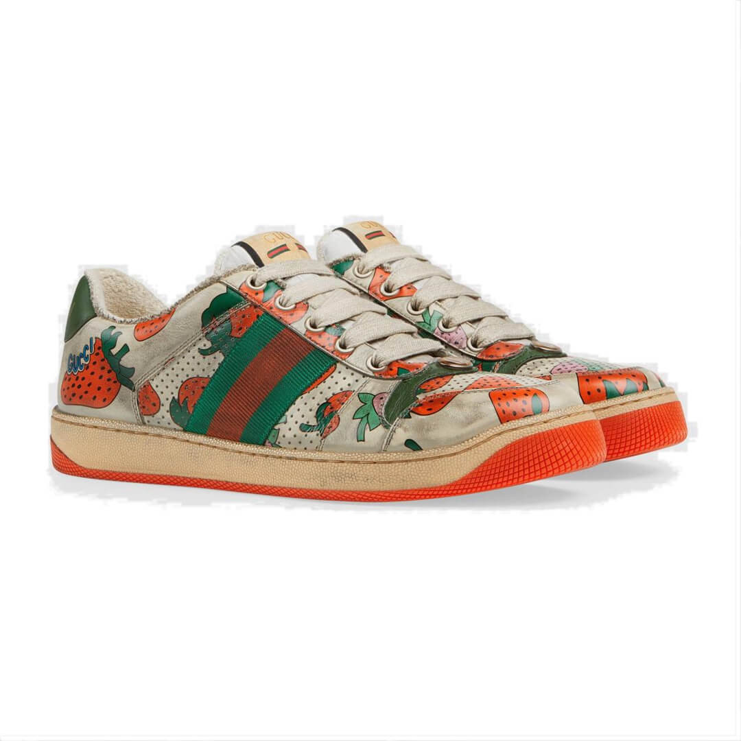 Gucci Screener Strawberry Sneaker 570443