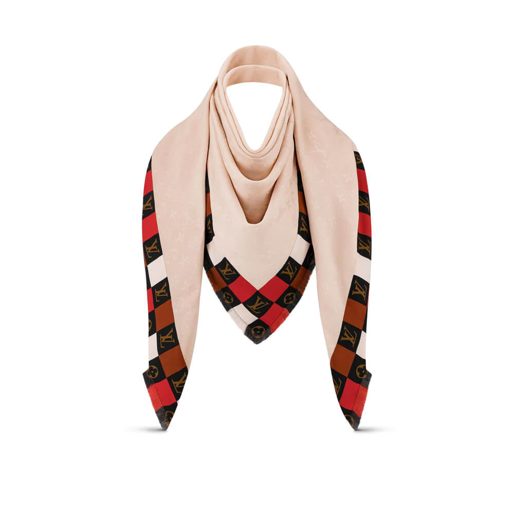 Louis Vuitton Monogram Check Shawl M68644 M68645