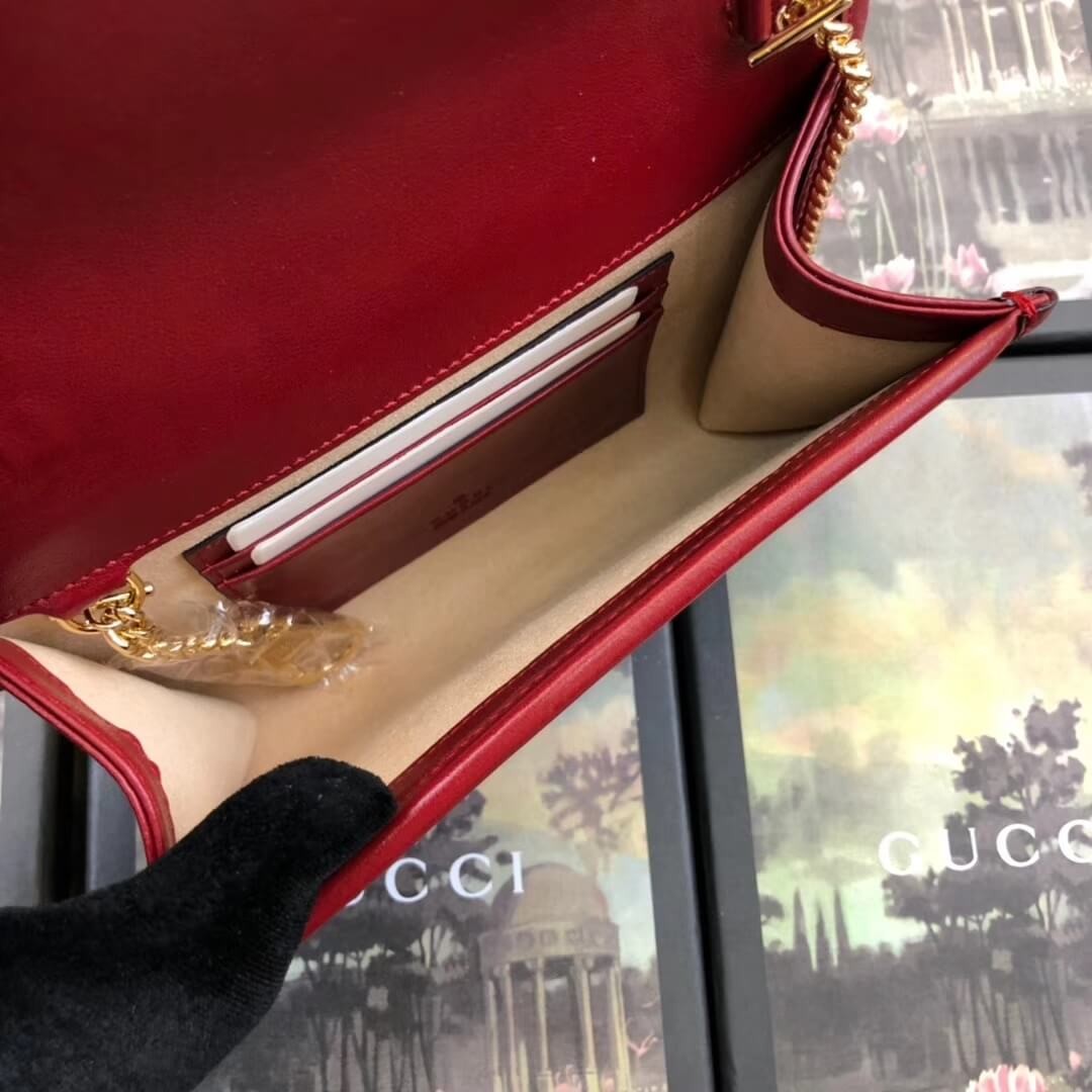 Gucci Smooth Leather Rajah Mini Bag 573797