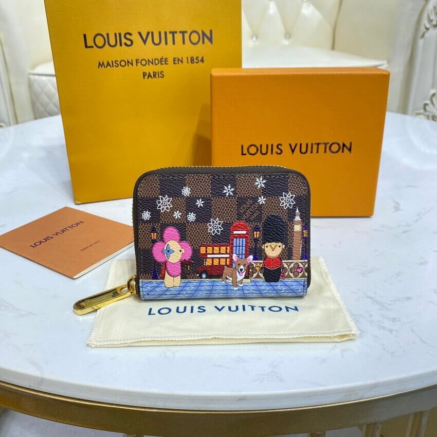 Louis Vuitton Damier Ebene Zippy Coin Purse N80492