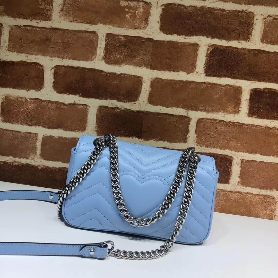 Gucci GG Marmont Matelasse Chevron Leather Mini Bag 446744