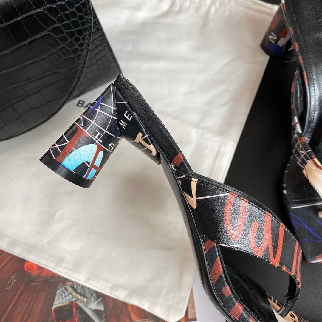 Balenciaga Logo T-bar sandals 434344-3