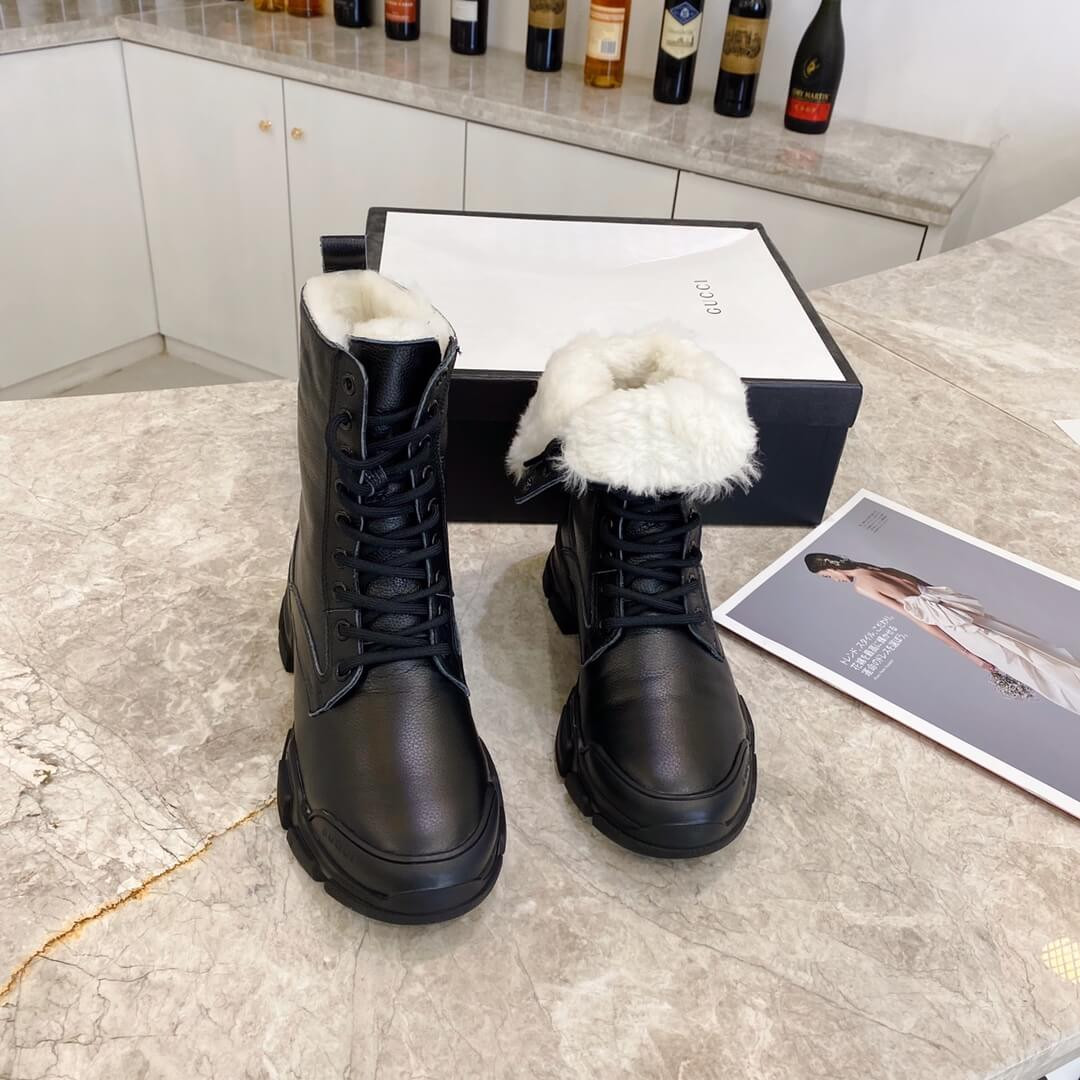 Gucci GG Wool Ankle Boot G1120C