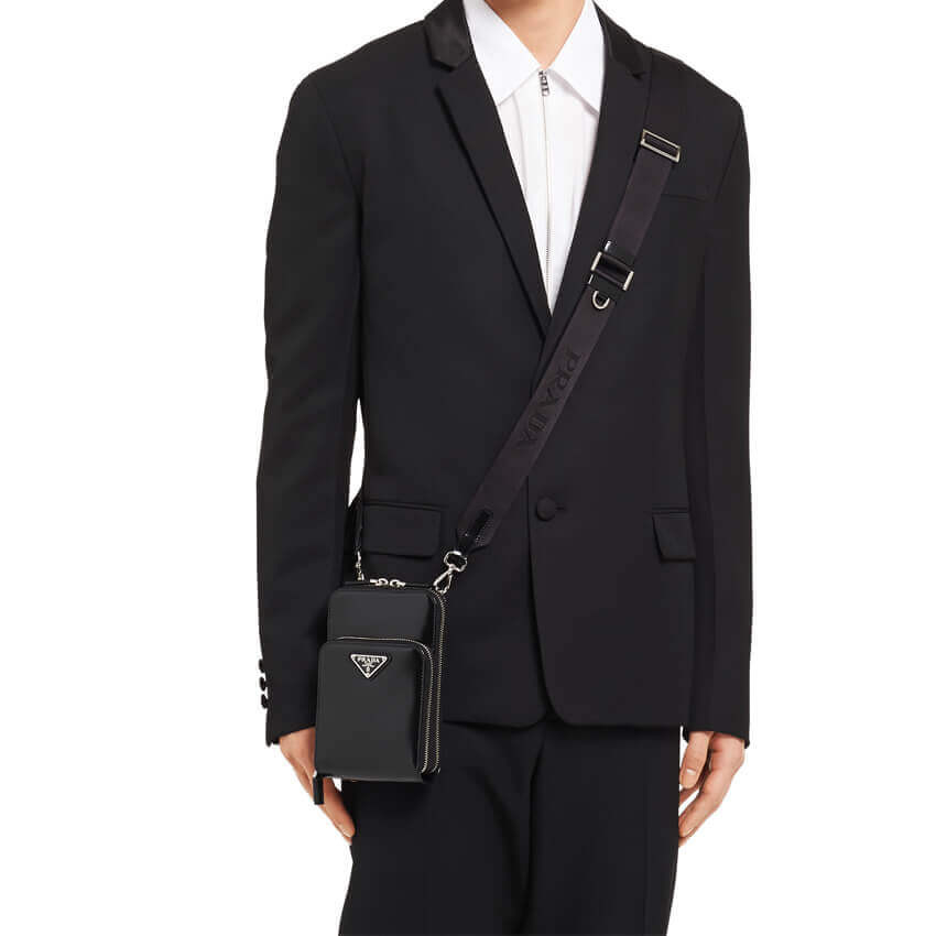 Prada Brushed Leather Smartphone Case 2ZH126