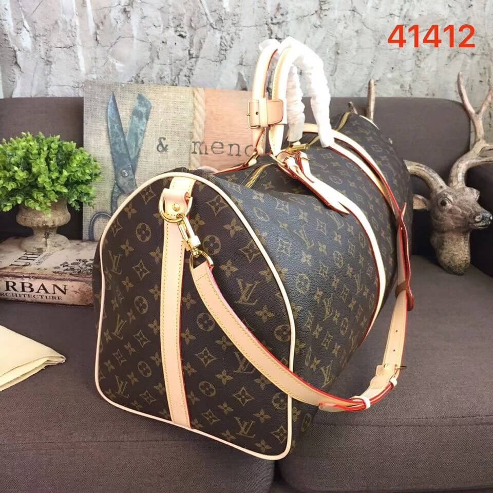 Louis Vuitton Monogram Canvas Keepall Bandouliere 55cm M41412