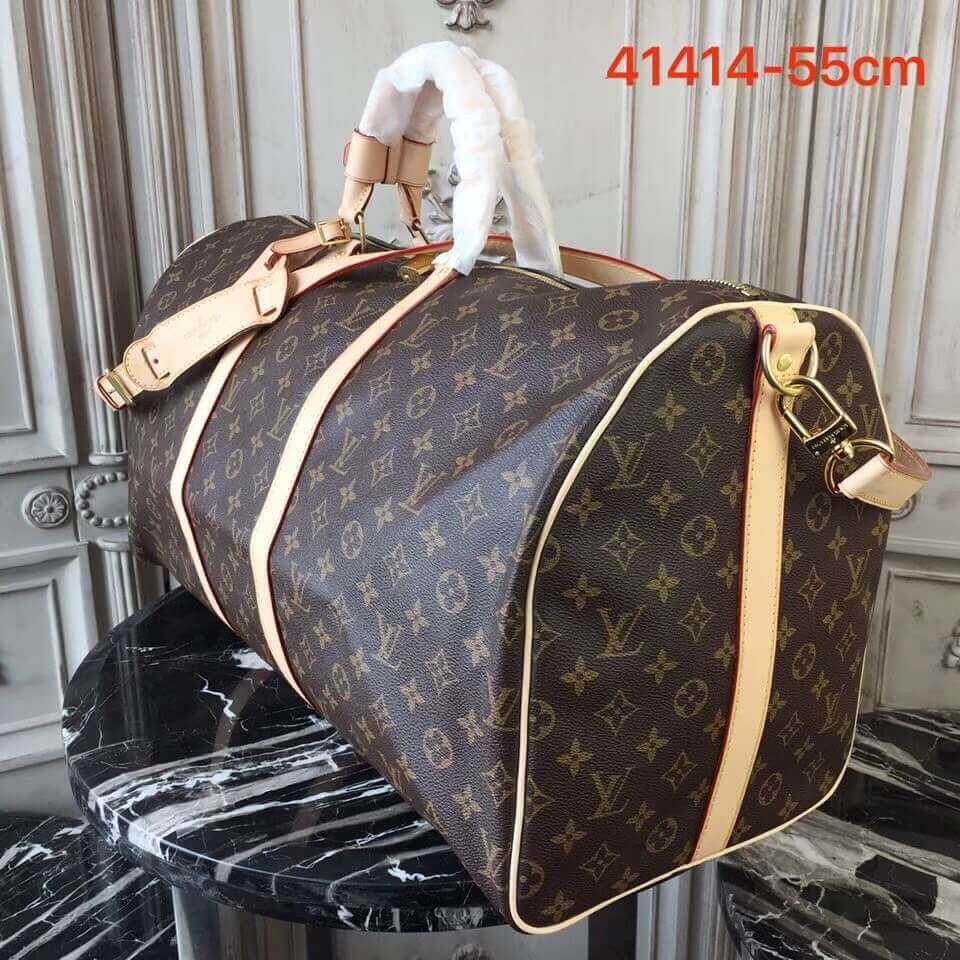 Louis Vuitton Monogram Canvas Keepall Bandouliere 55 M41414