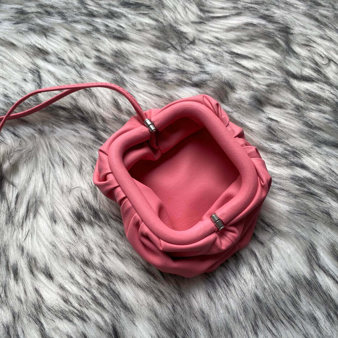 Bottega Veneta The Pouch Mini Leather Clutch 1364361