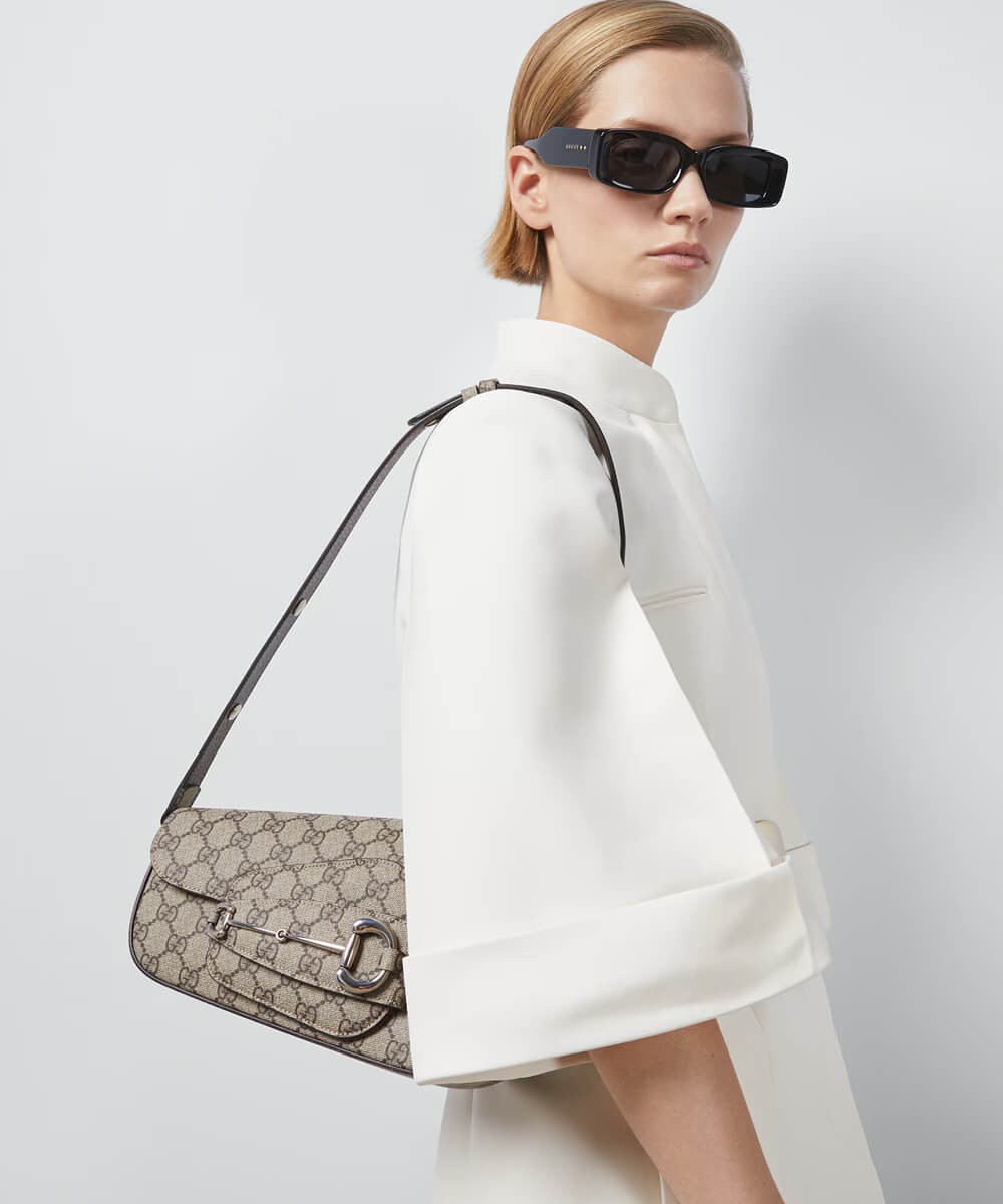 Gucci Horsebit 1955 Small Shoulder Bag 764155 GG Supreme