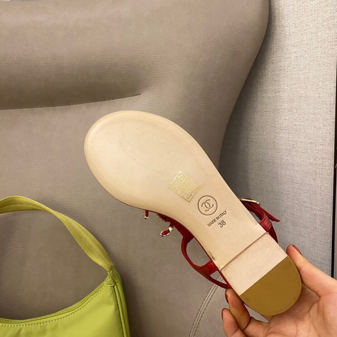 Chanel Quilted Double C Sandal G36238