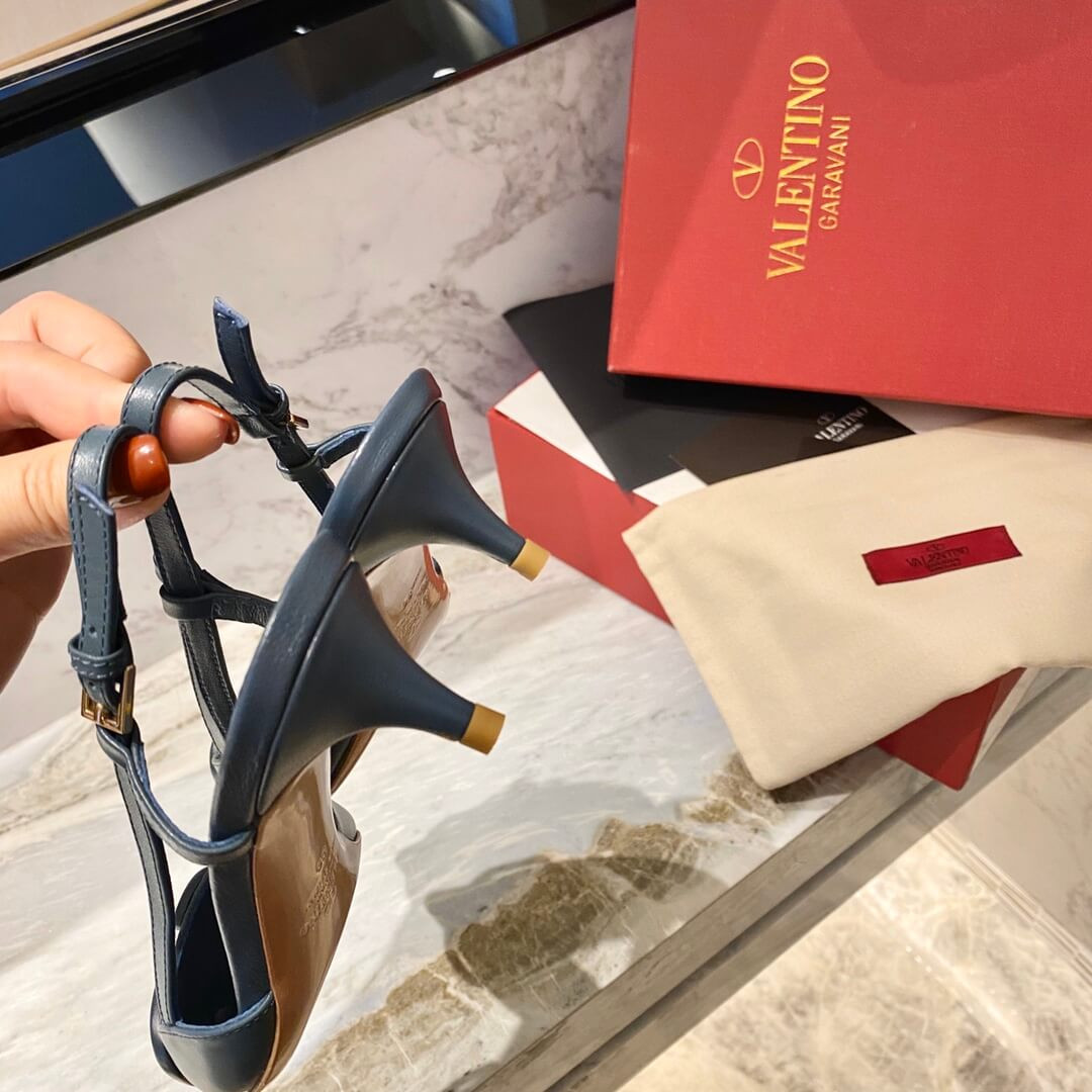 Valentino Garavani Vlogo Calfskin Slingback Pump 50mm SW2S0Q71