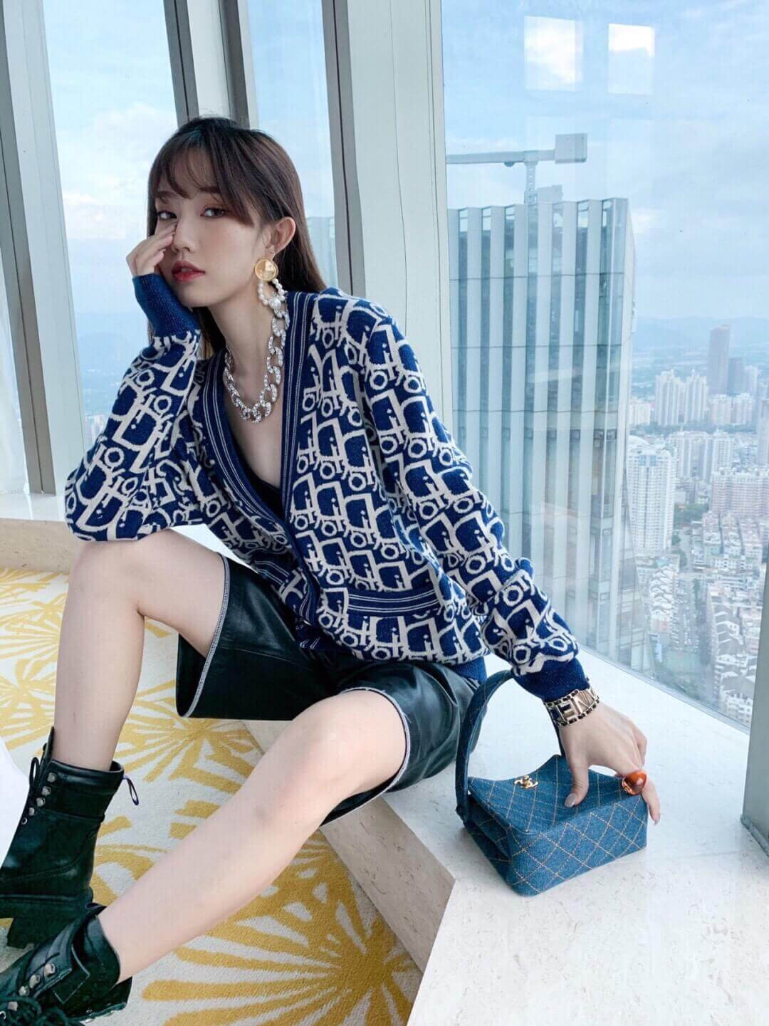 Dior Oblique Motif Cardigan C085