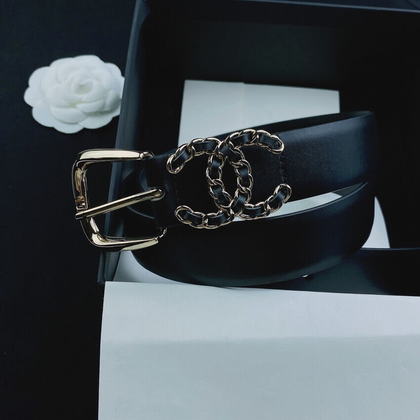 Chanel Calfskin 3.0cm Belt AA7418