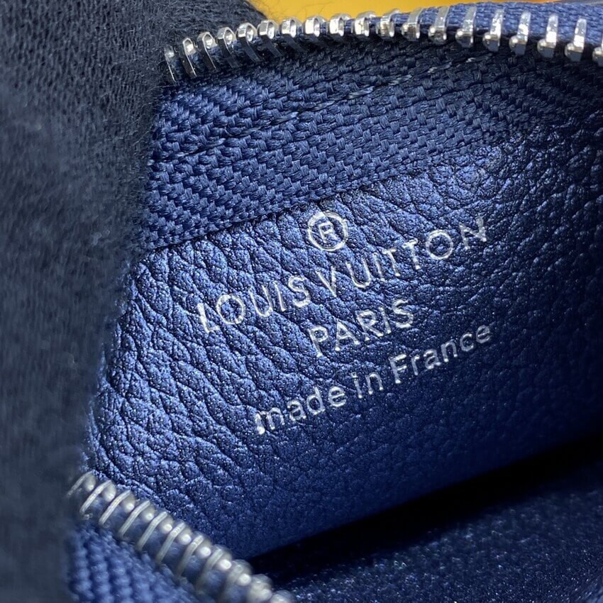Louis Vuitton Monogram Empreinte Leather Key Pouch M80900 Navy Nacre