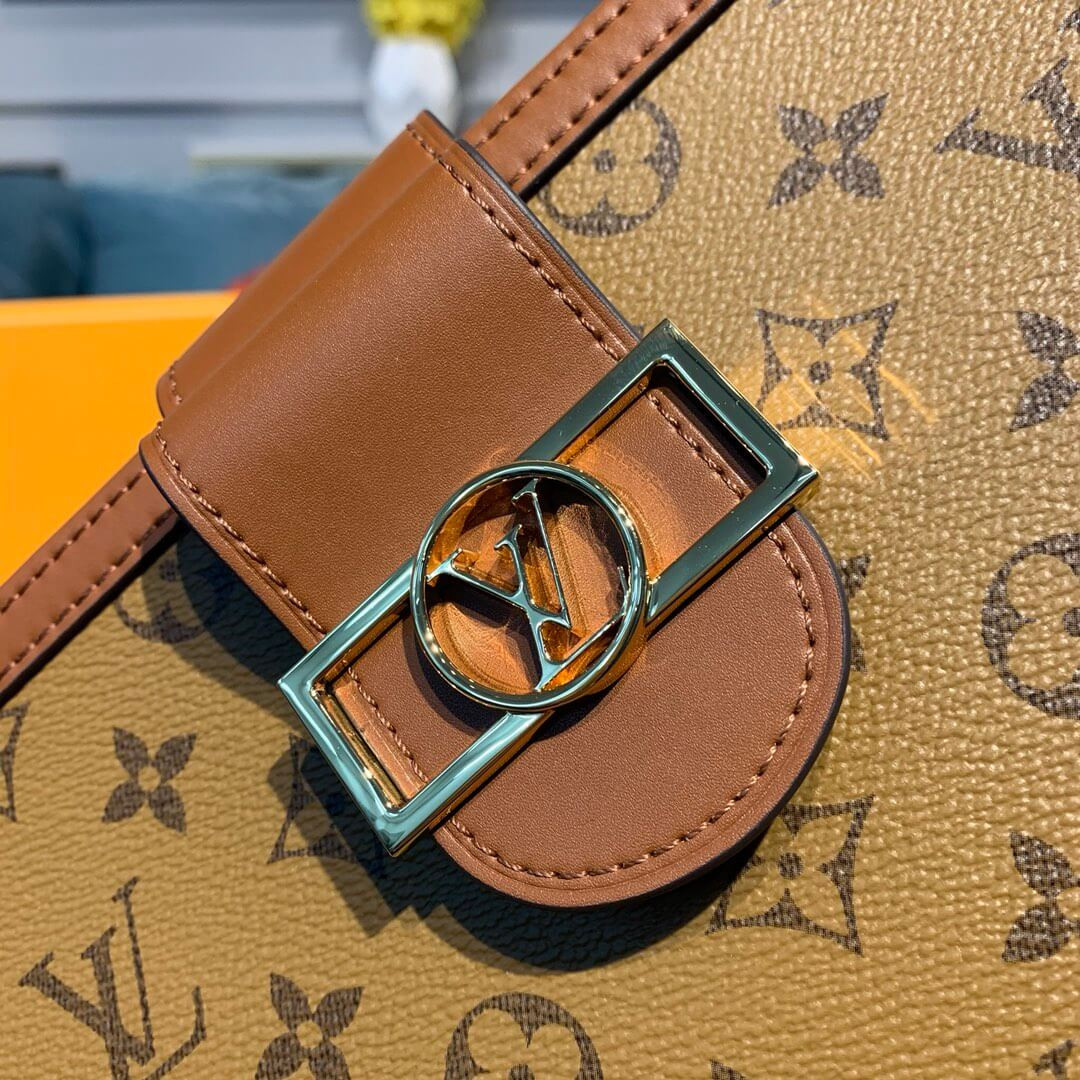 Louis Vuitton Monogram Reverse Canvas Dauphine Clutch M44178
