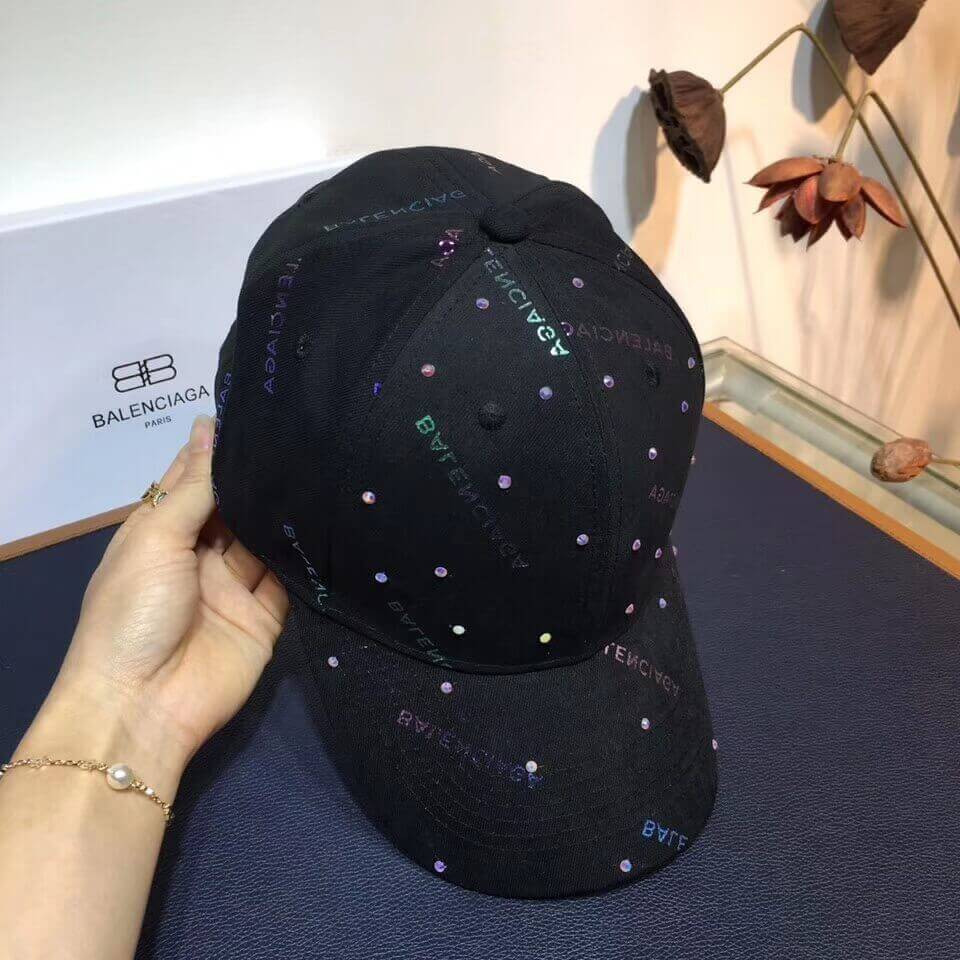 Balenciaga Logo Embroidered Baseball Cap 26896