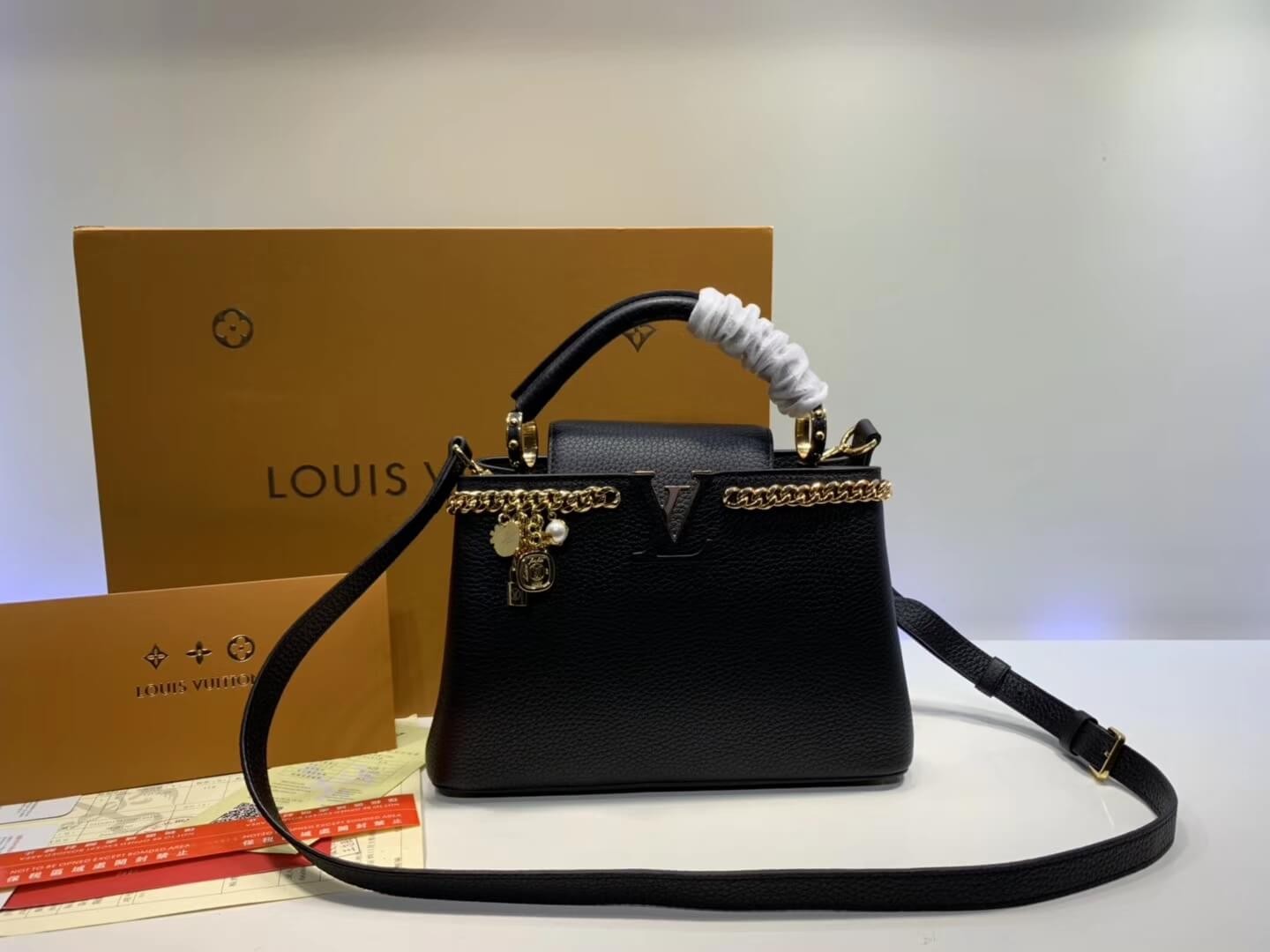 Louis Vuitton Taurillon Leather Capucines PM M52963