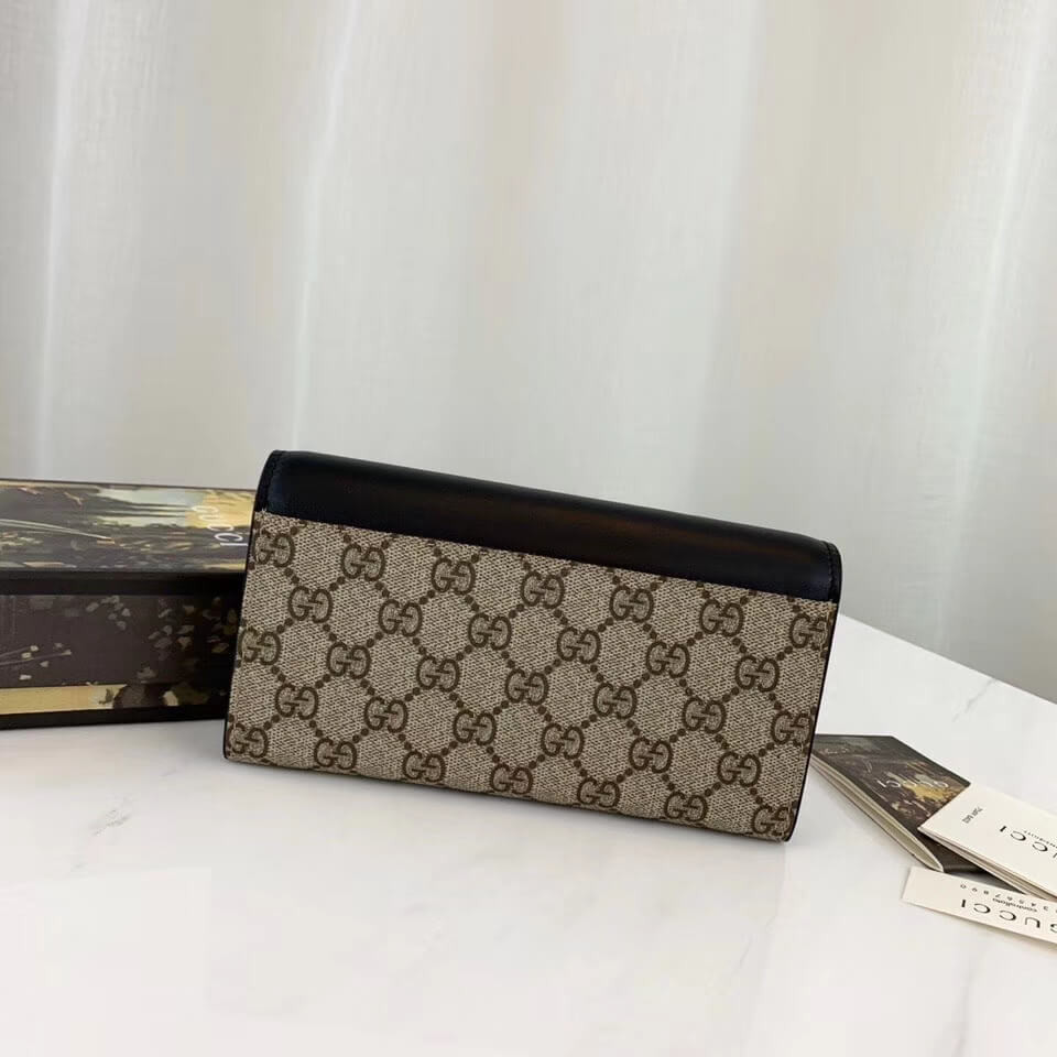 Gucci GG Supreme Continental Wallet 410100
