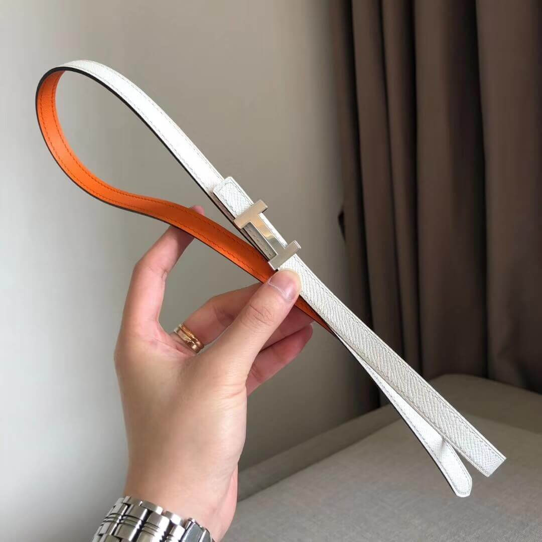 Hermes Focus Belt Buckle & Reversible Leather Strap 13mm H0645