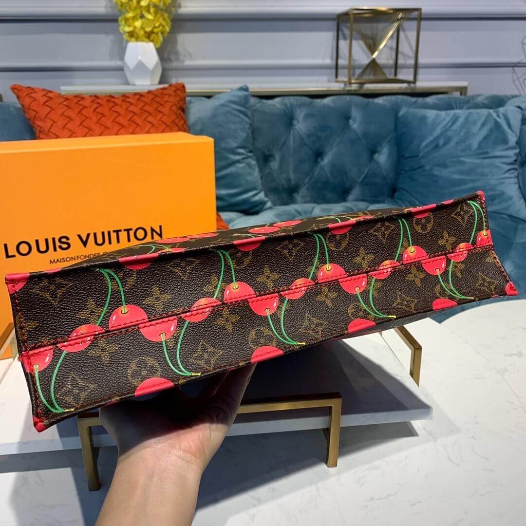 Louis Vuitton Monogram Cherry Sac Plat Tote Bag M51140