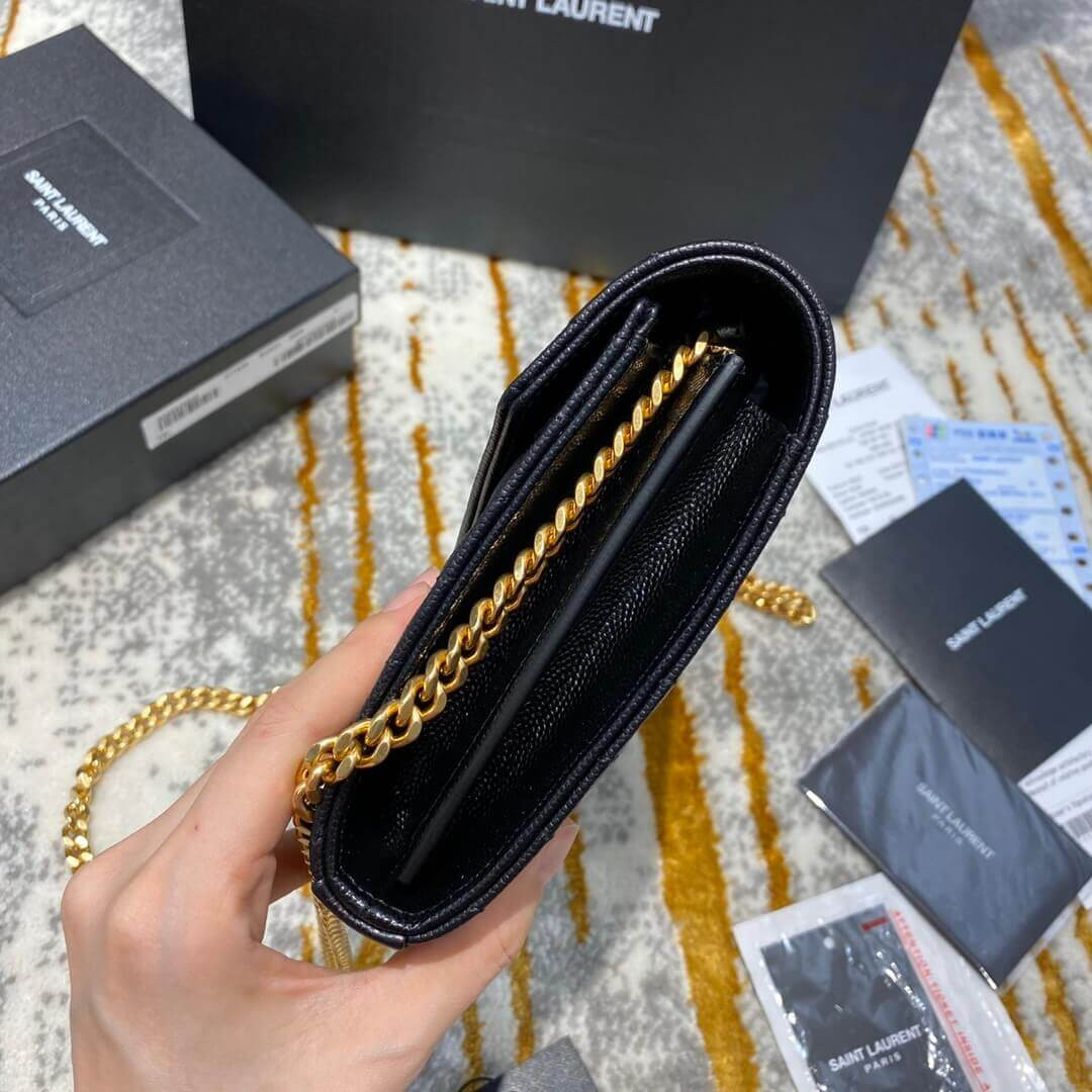 Saint Laurent Monogram Envelope Chain Wallet 377828