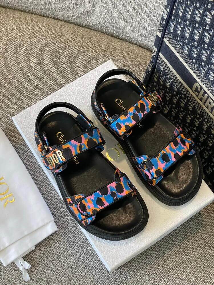 Christian Dior Dioract Sandal Multicolor Mizza Printed KCQ547