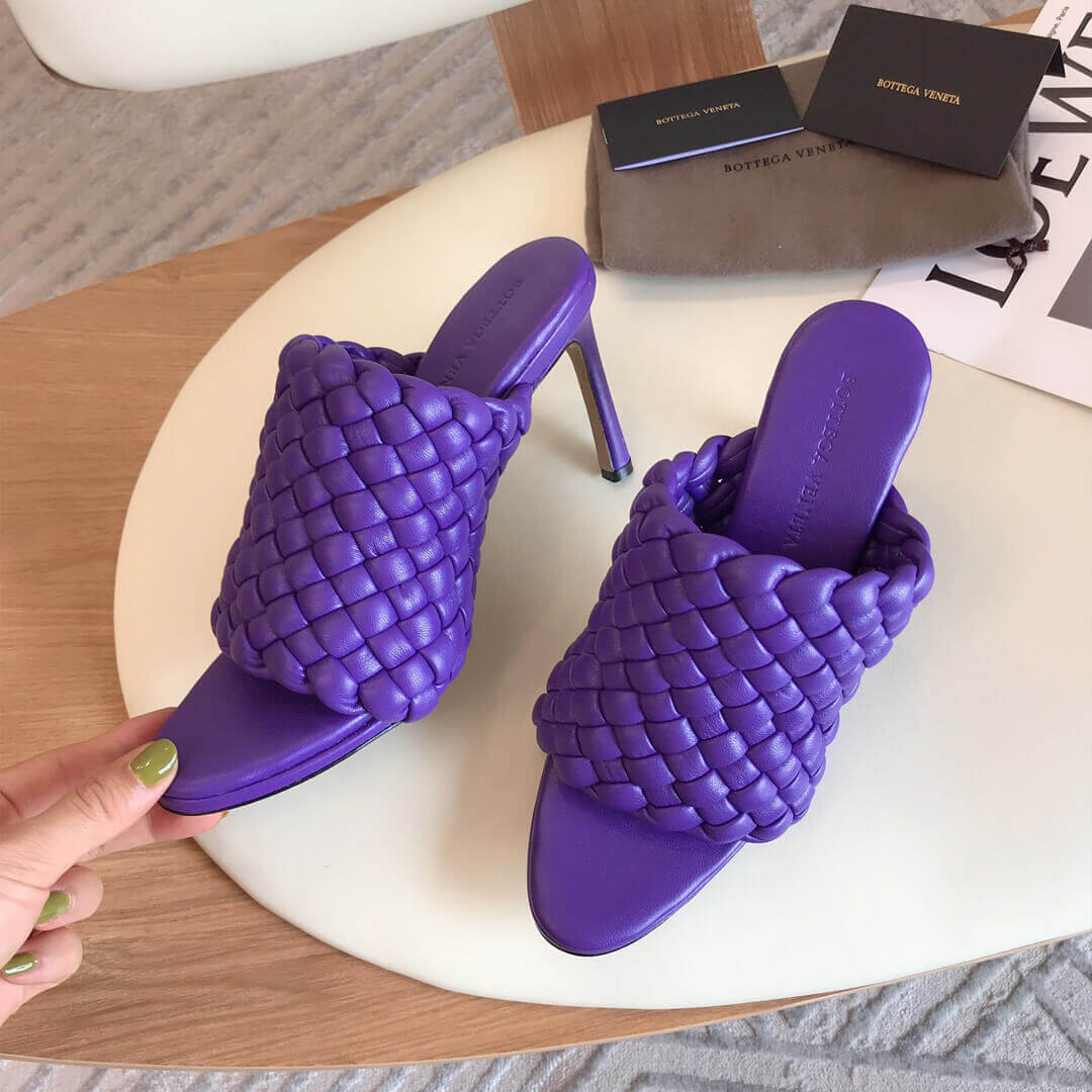 Bottega Veneta BV Curve Sandals 621340 Purple