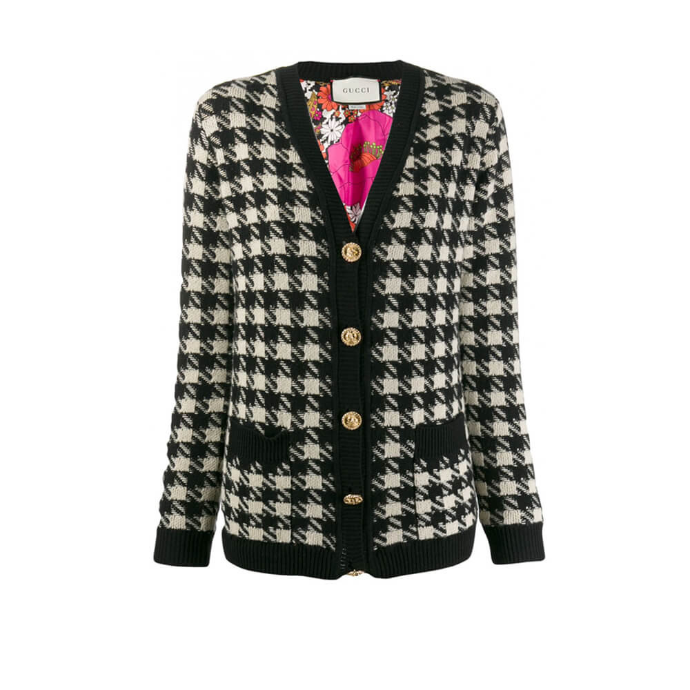 Gucci Houndstooth Cardigan 440108