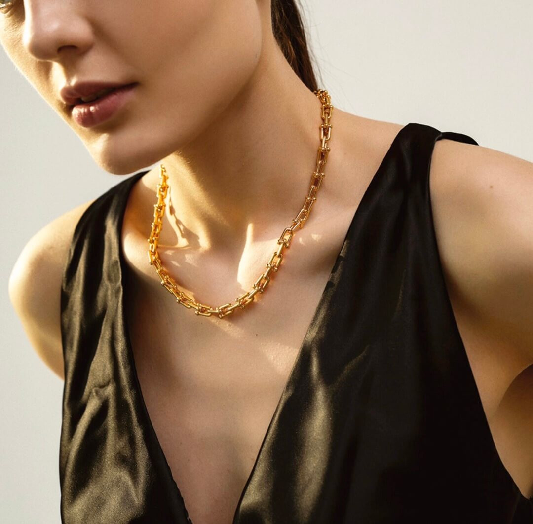 Tiffany & Co Graduated Link Necklace 9651