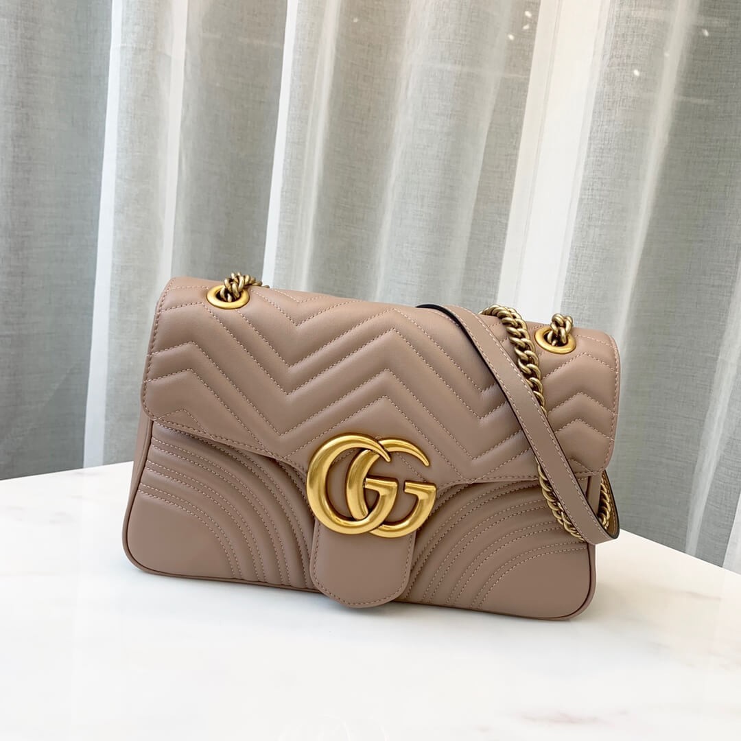 Gucci GG Marmont Medium Matelassé Shoulder Bag 443496