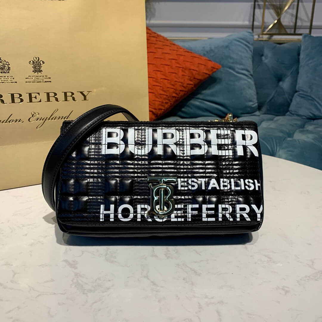 Burberry Small Horseferry Print Quilted Lola Bag 80216191