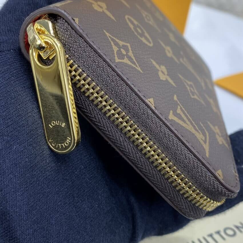Louis Vuitton Monogram Zippy Wallet M41896 Red