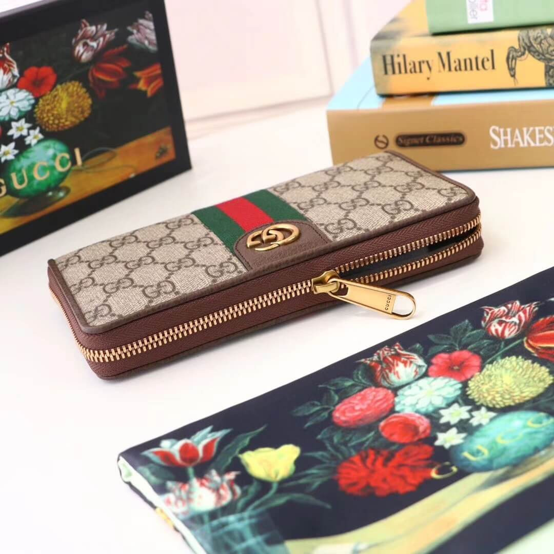Gucci Zip Around Wallet With Three Little Pigs 557696
