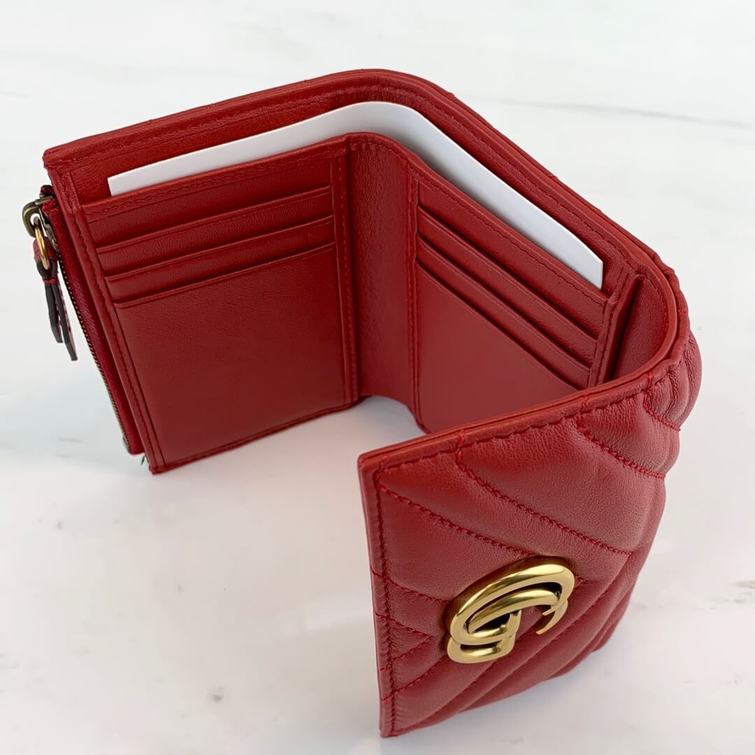 Gucci GG Marmont Matelassé Wallet 474802