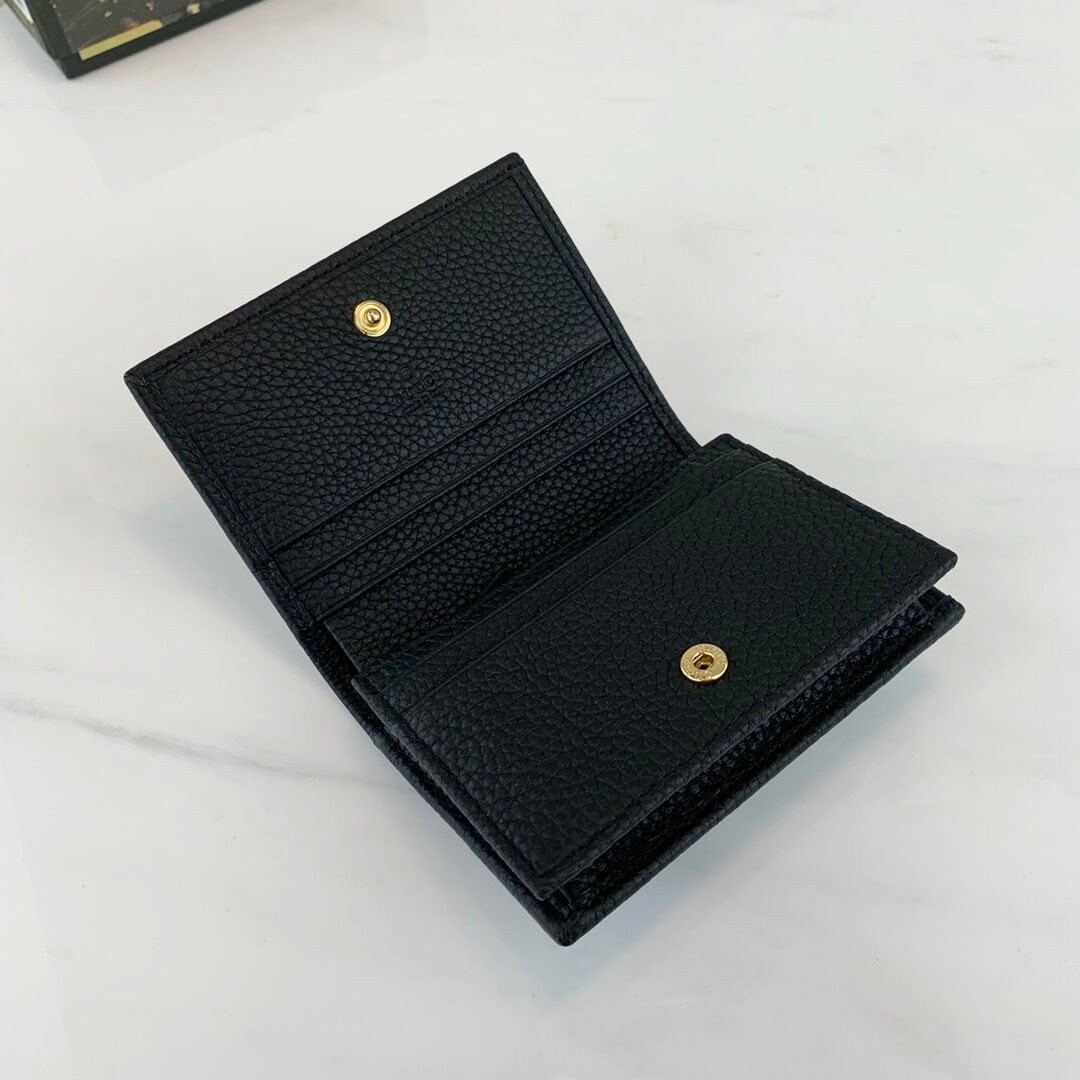 Gucci Leather Card Case Wallet 456126
