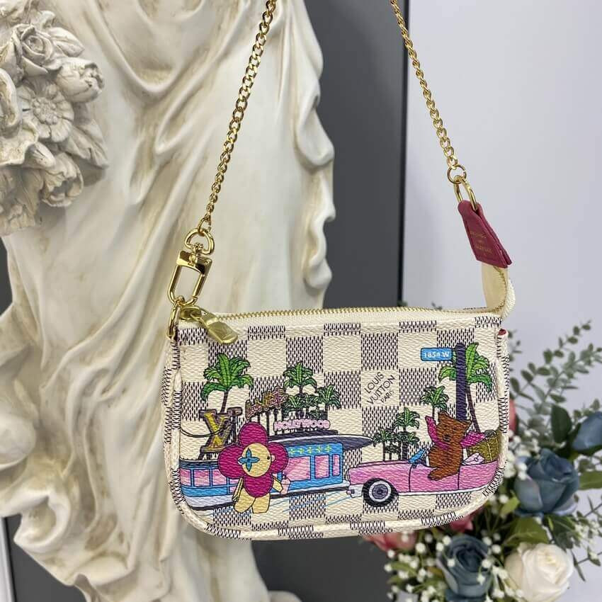 Louis Vuitton Damier Azur Mini Pochette Accessoires N60487