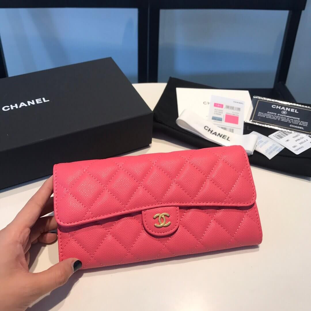 Chanel Grainy Calfskin Classic Bifold Wallet A31505