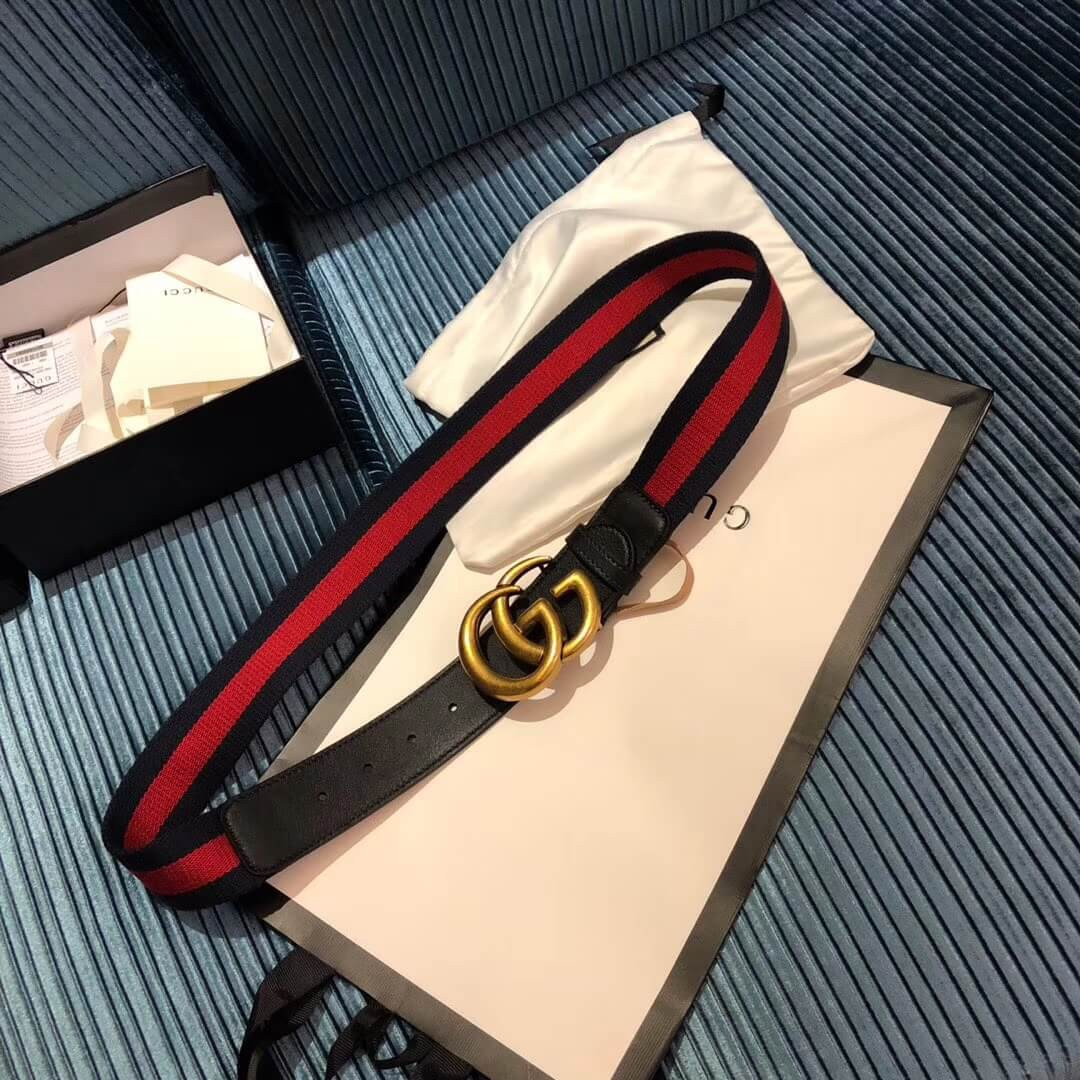 Gucci Nylon Web Belt With Double G Buckle 409416