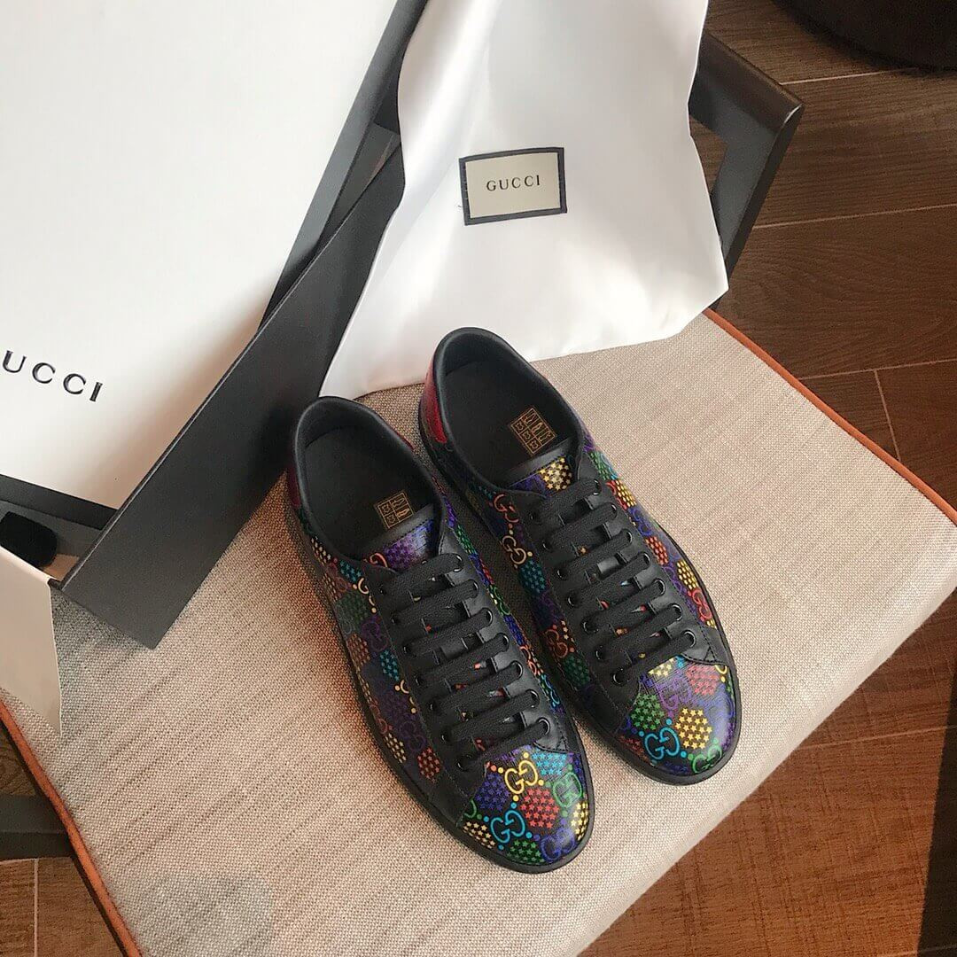 Gucci GG Psychedelic Ace sneaker ‎610086 Black