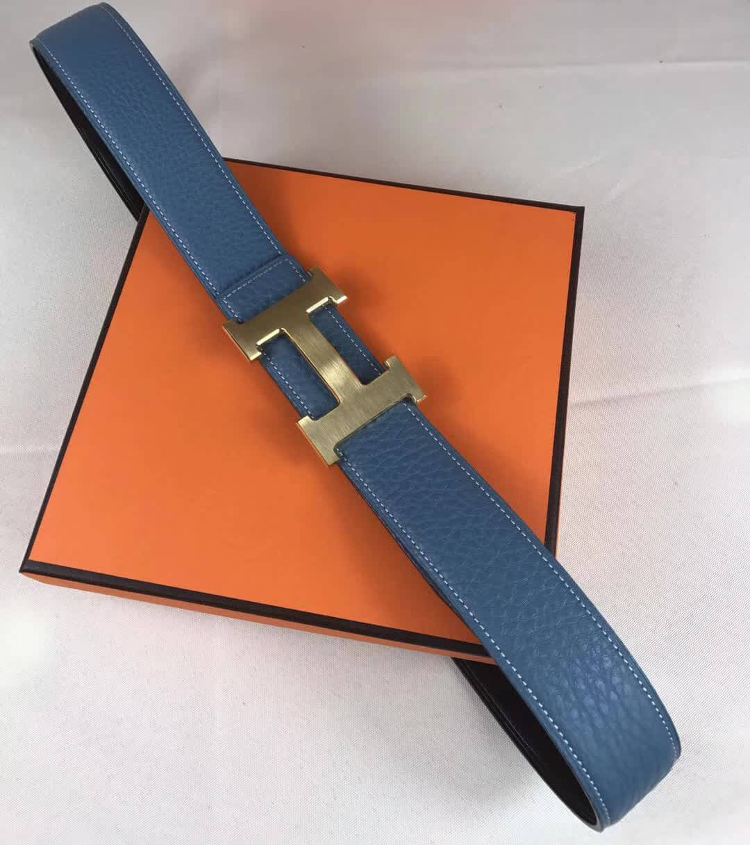 Hermes H Belt Buckle & Reversible Leather Strap 38 mm HB04